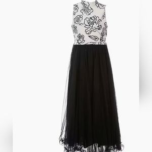 Sleeveless Floral/Sheer-Overlay Glitter Long Dress From Xtraordinary 16girls